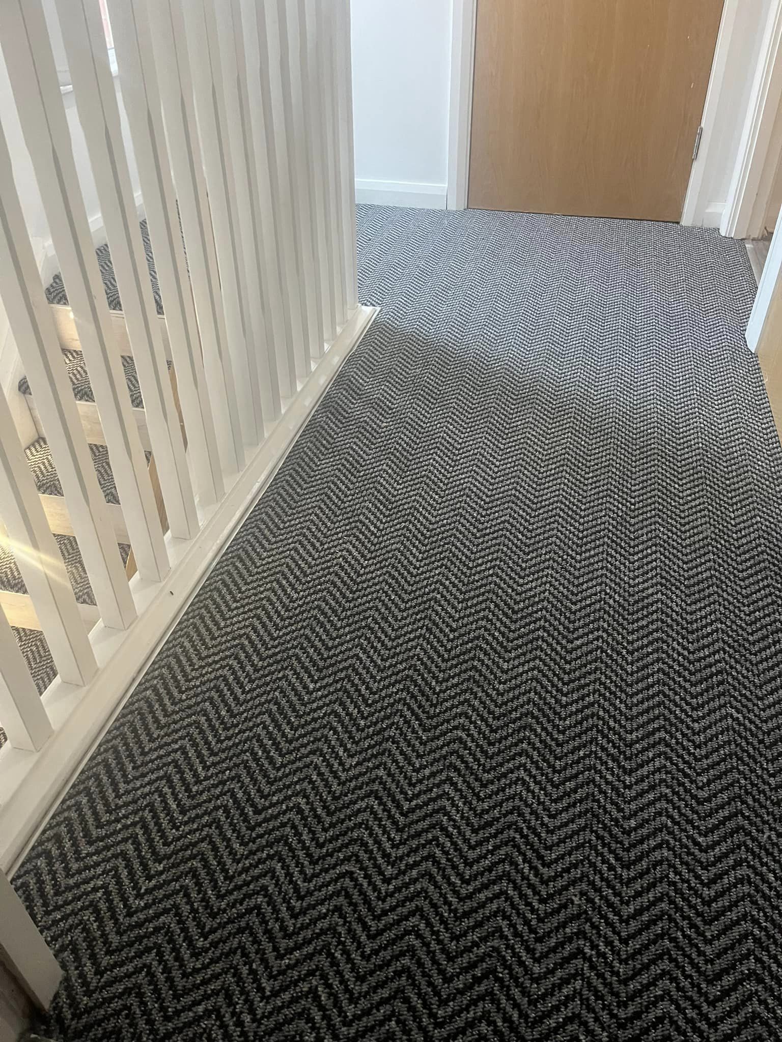 Carpet on landing