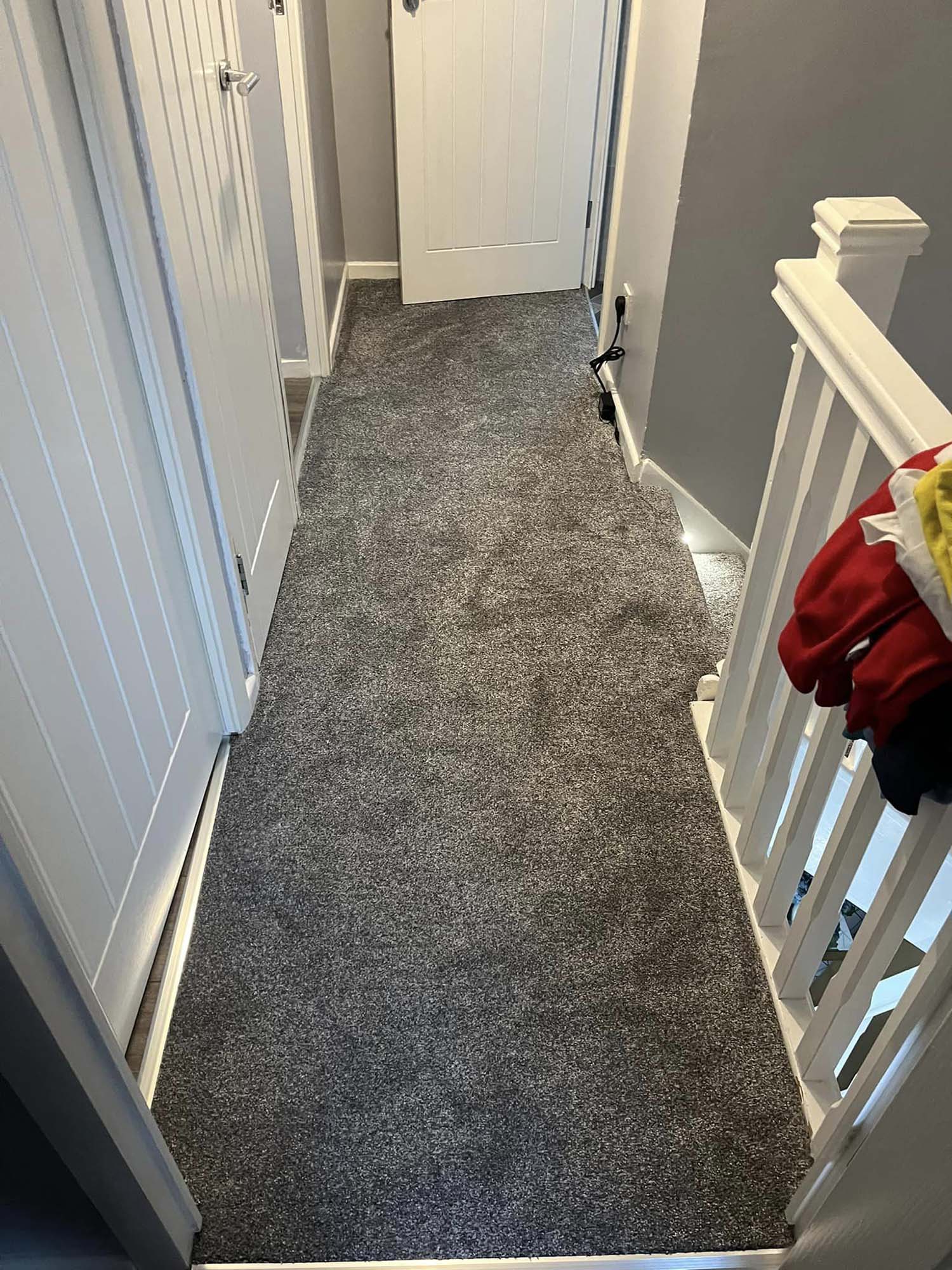 Carpet on landing after