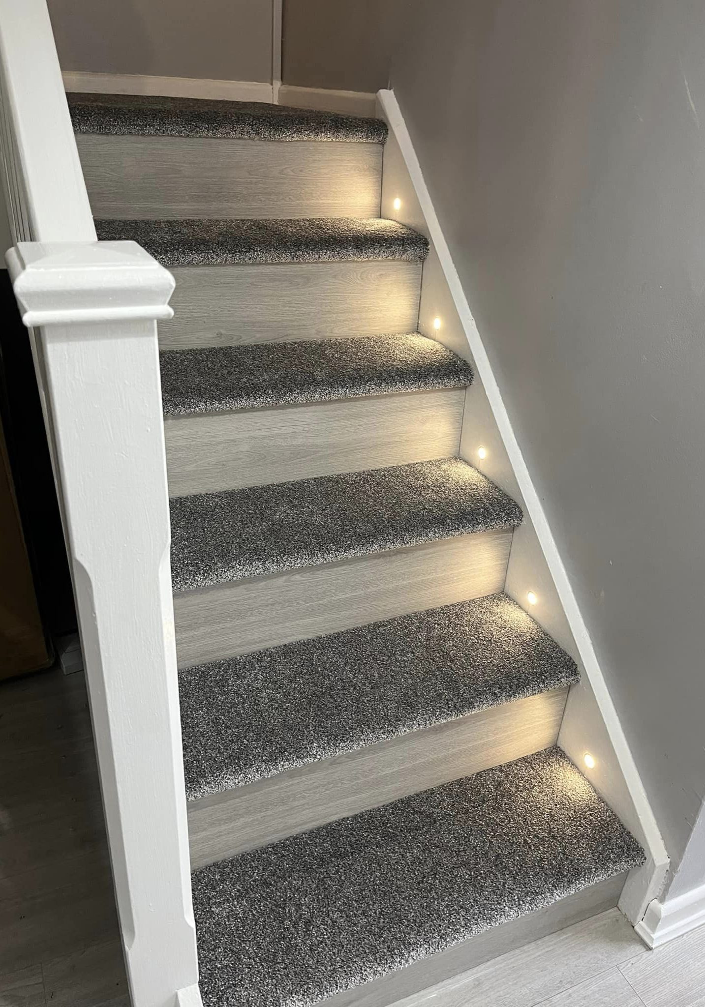 Carpet on stairs